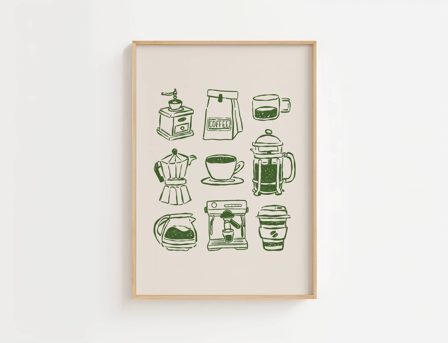 Coffee Bar Kitchen Print | Digital Download