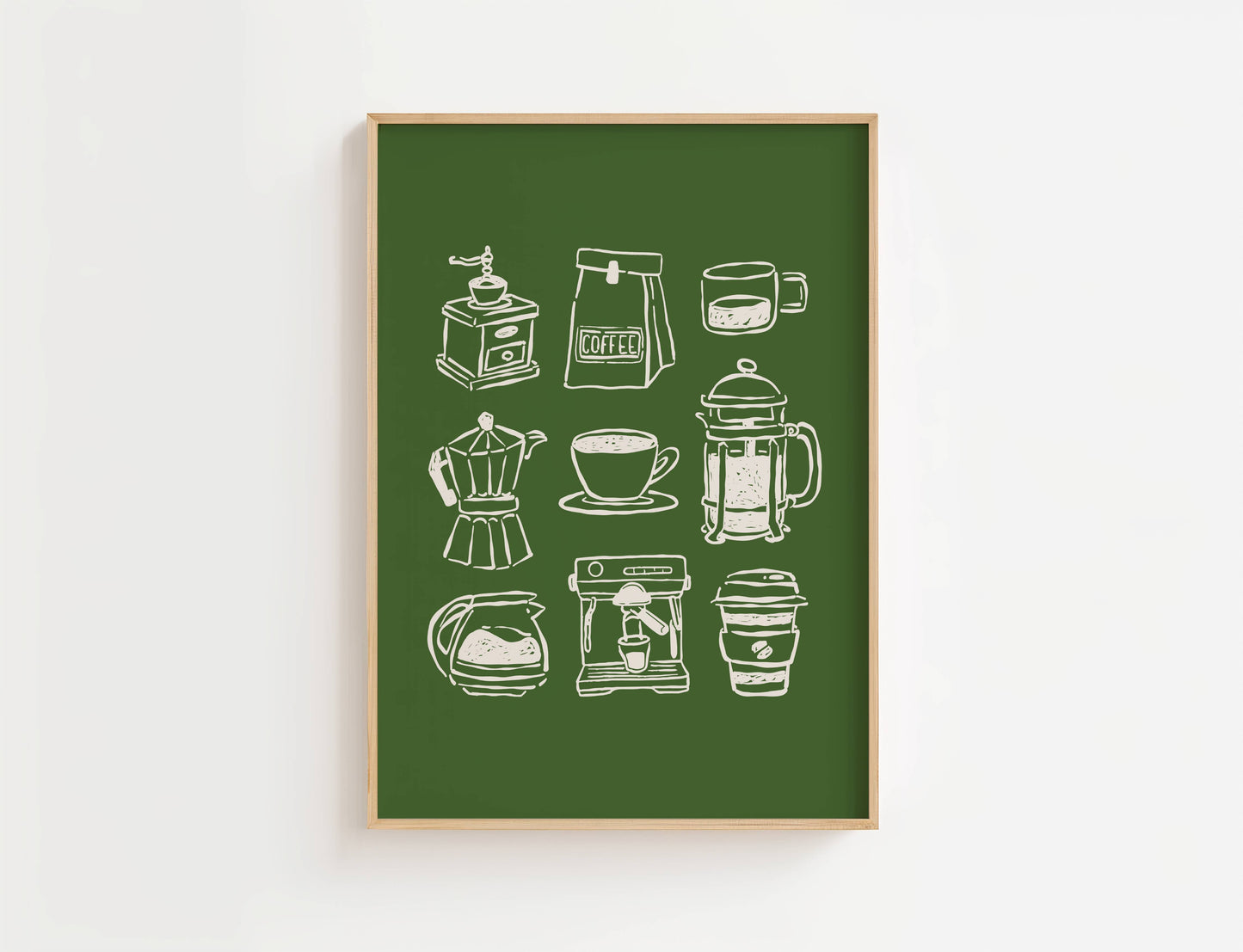 Coffee Bar Kitchen Print | Digital Download