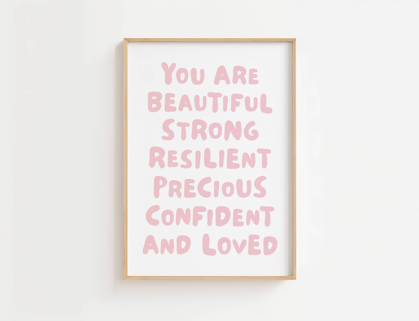 You Are Beautiful Affirmation Quote Print | Digital Download