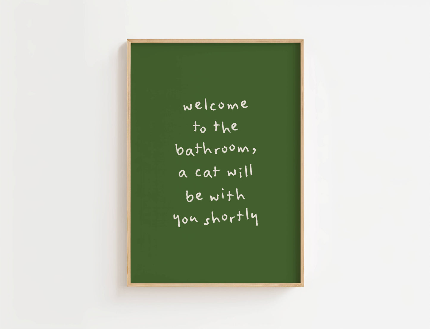 A Cat Will Be With You Shortly Funny Quote Print | Digital Download