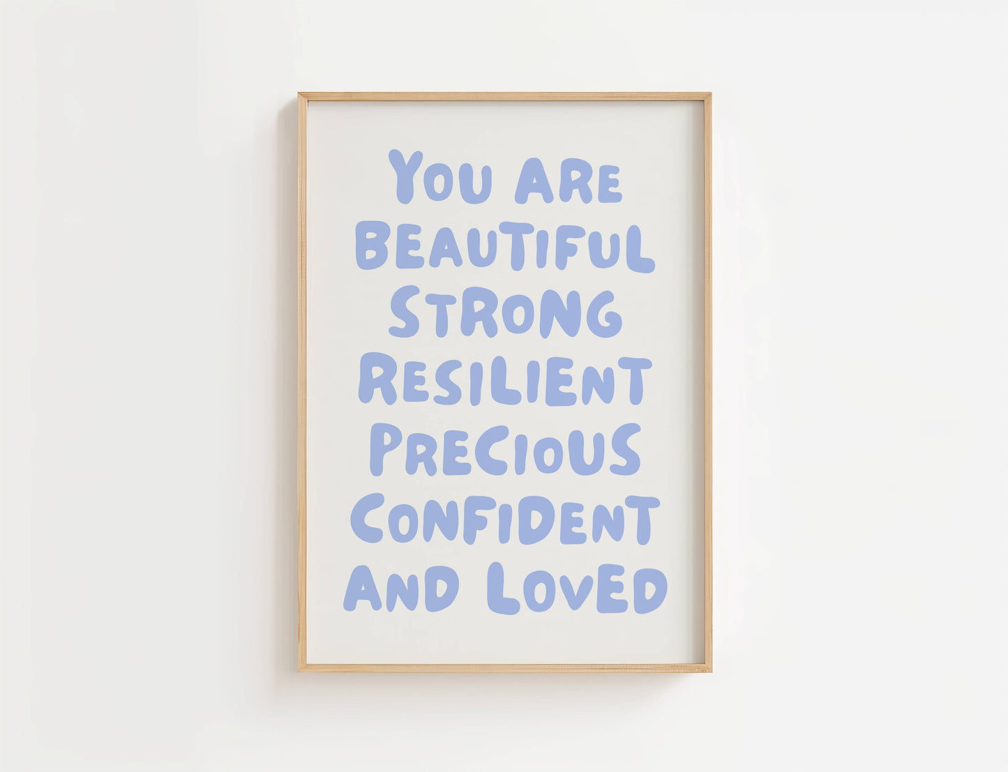 You Are Beautiful Affirmation Quote Print | Digital Download