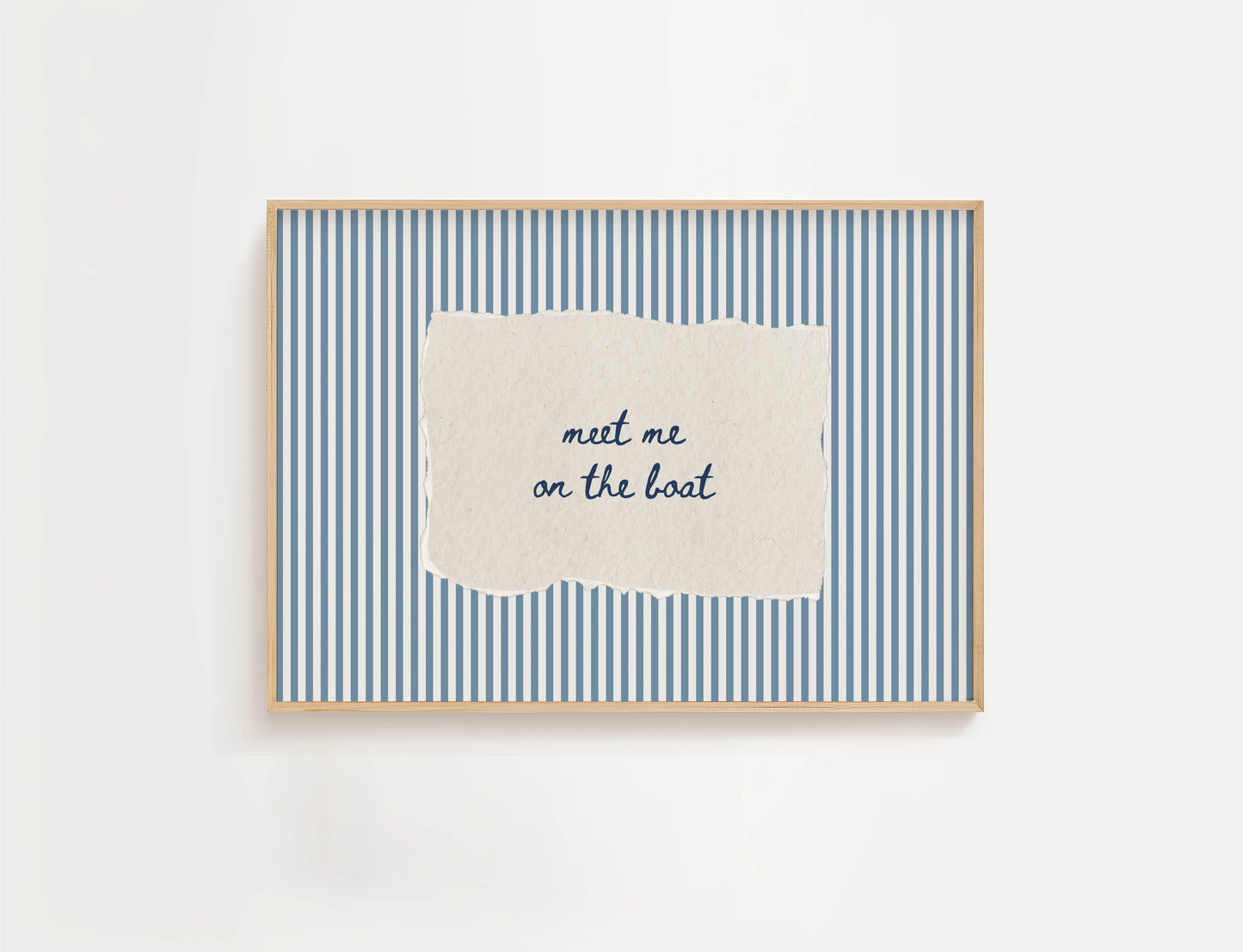Meet Me On The Boat Vintage Print | Digital Download