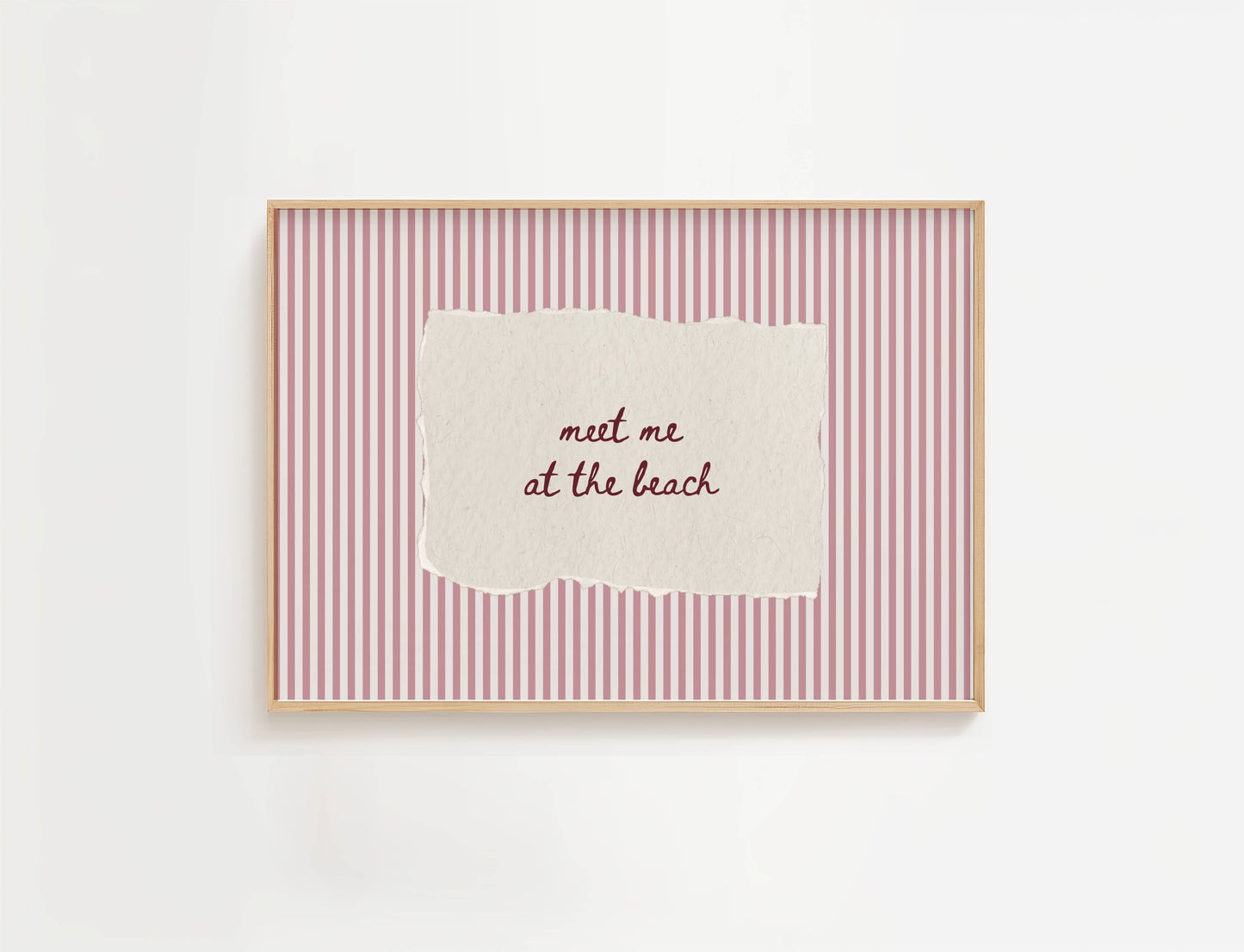 Meet Me At The Beach Vintage Print | Digital Download