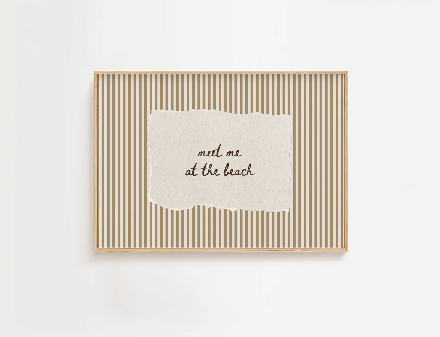 Meet Me At The Beach Vintage Print | Digital Download