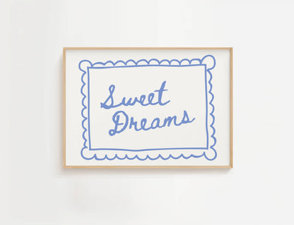Sweet Dreams Bedroom Quote Print | Digital Download