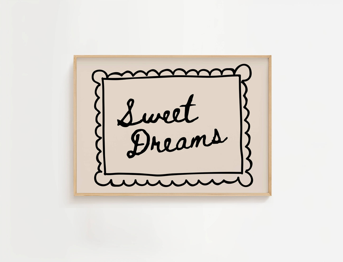 Sweet Dreams Bedroom Quote Print | Digital Download