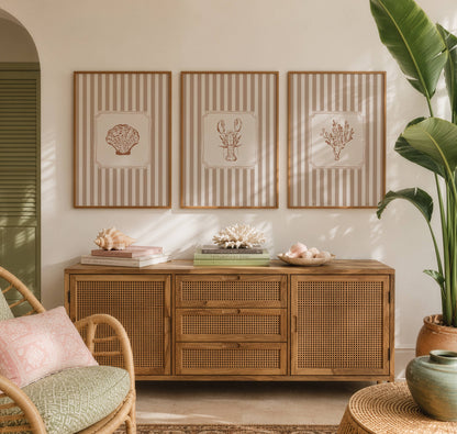 Coastal Art Set of 3 Prints | Digital Download