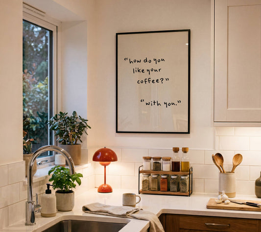 How Do You Like Your Coffee Kitchen Quote Print | Digital Download