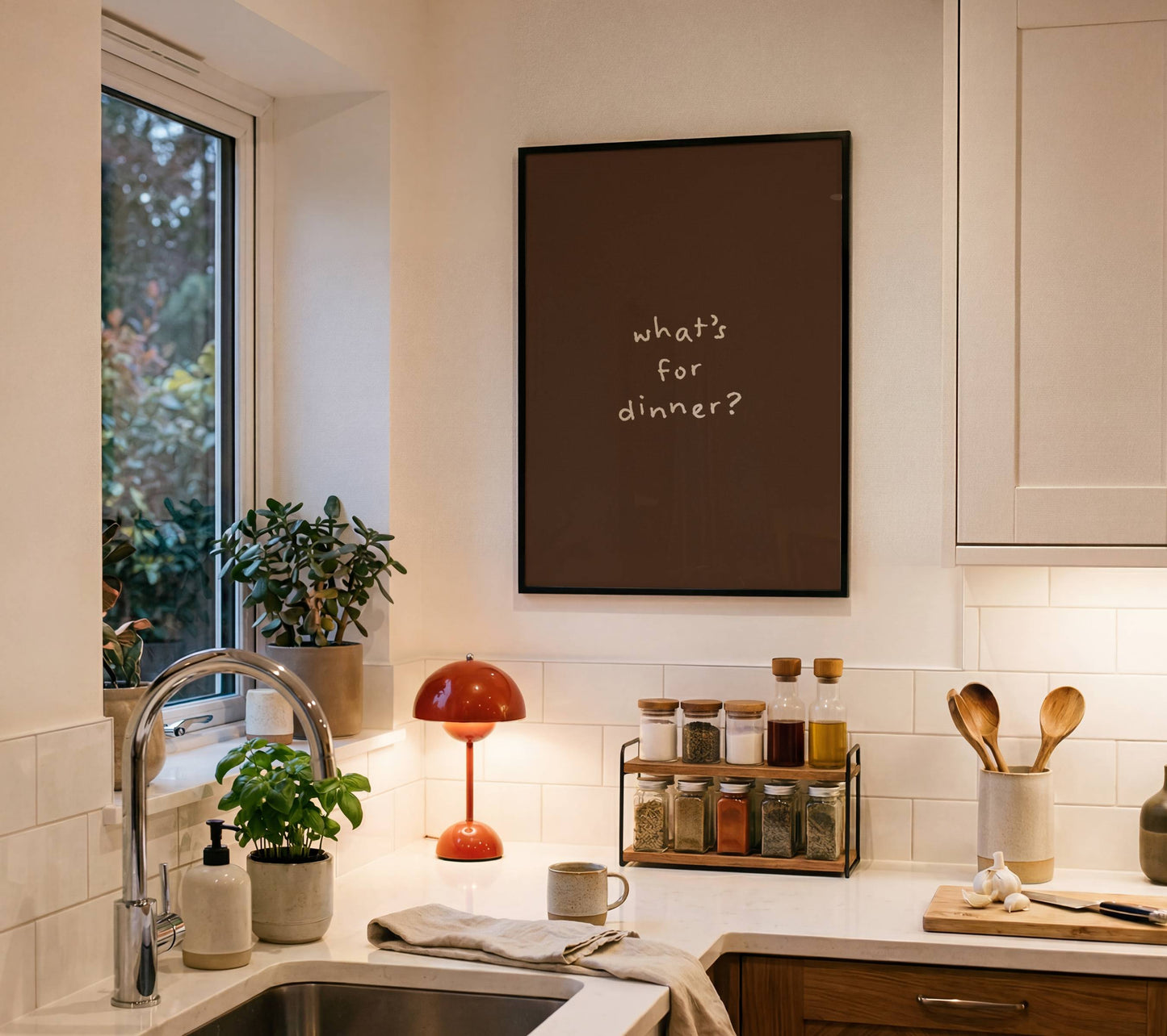 What’s for Dinner Kitchen Quote Print | Digital Download