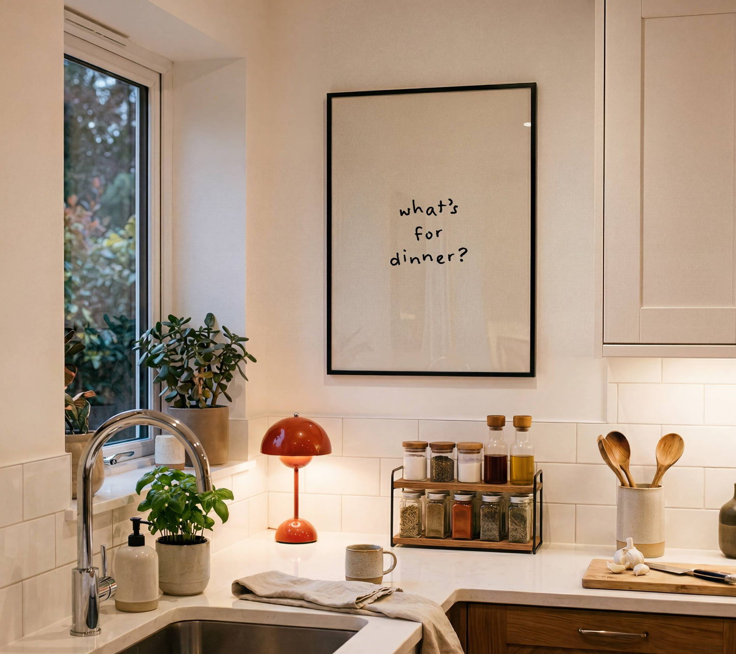 What’s for Dinner Kitchen Quote Print | Digital Download