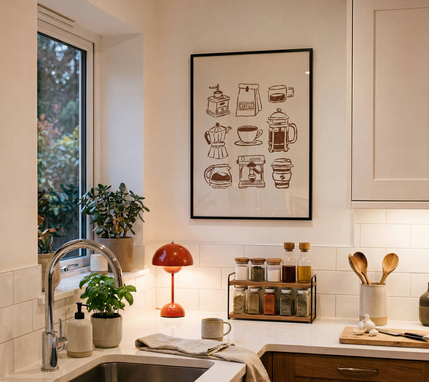 Coffee Bar Kitchen Print | Digital Download