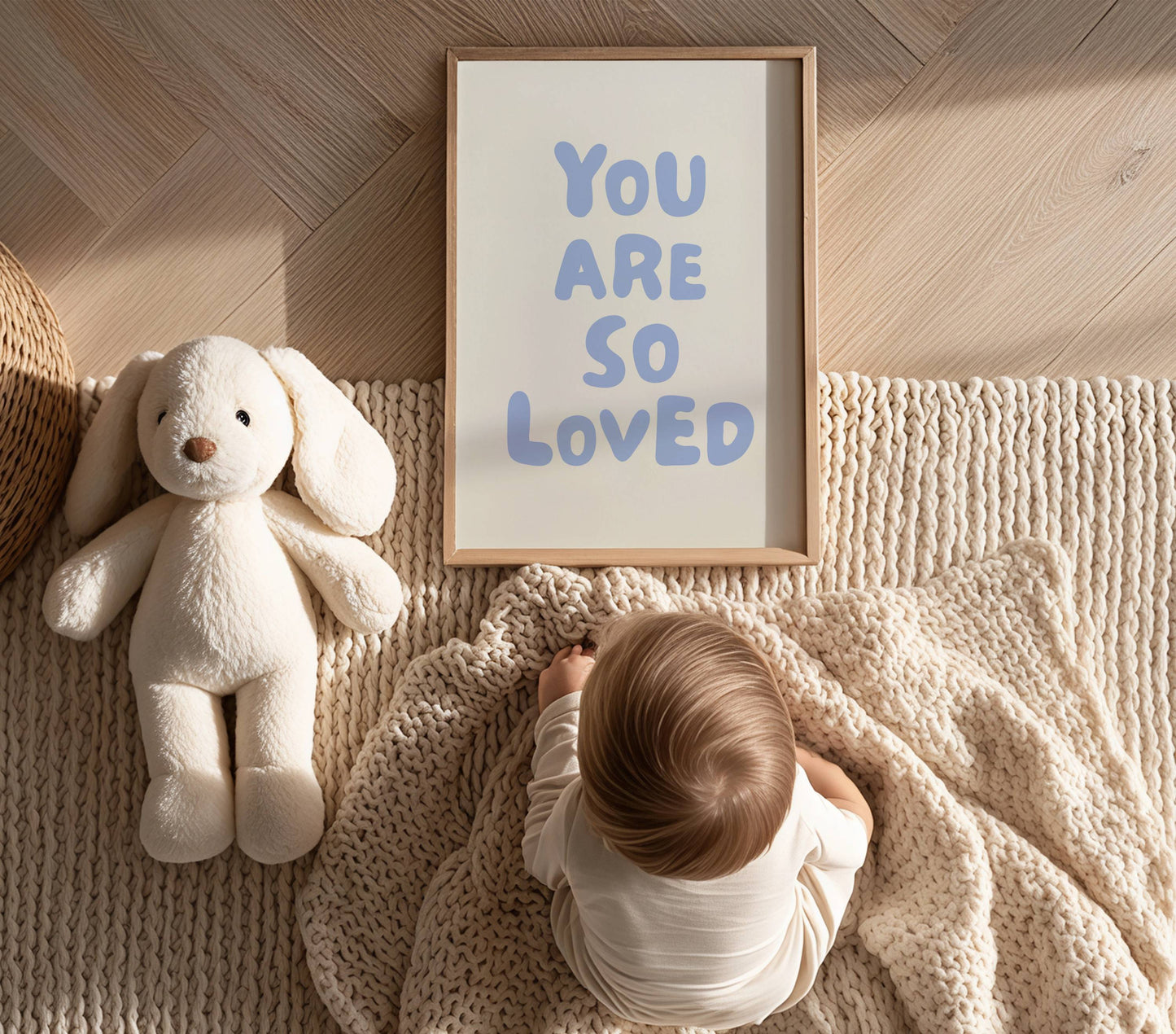 You Are So Loved Nursery Quote Print | Digital Download