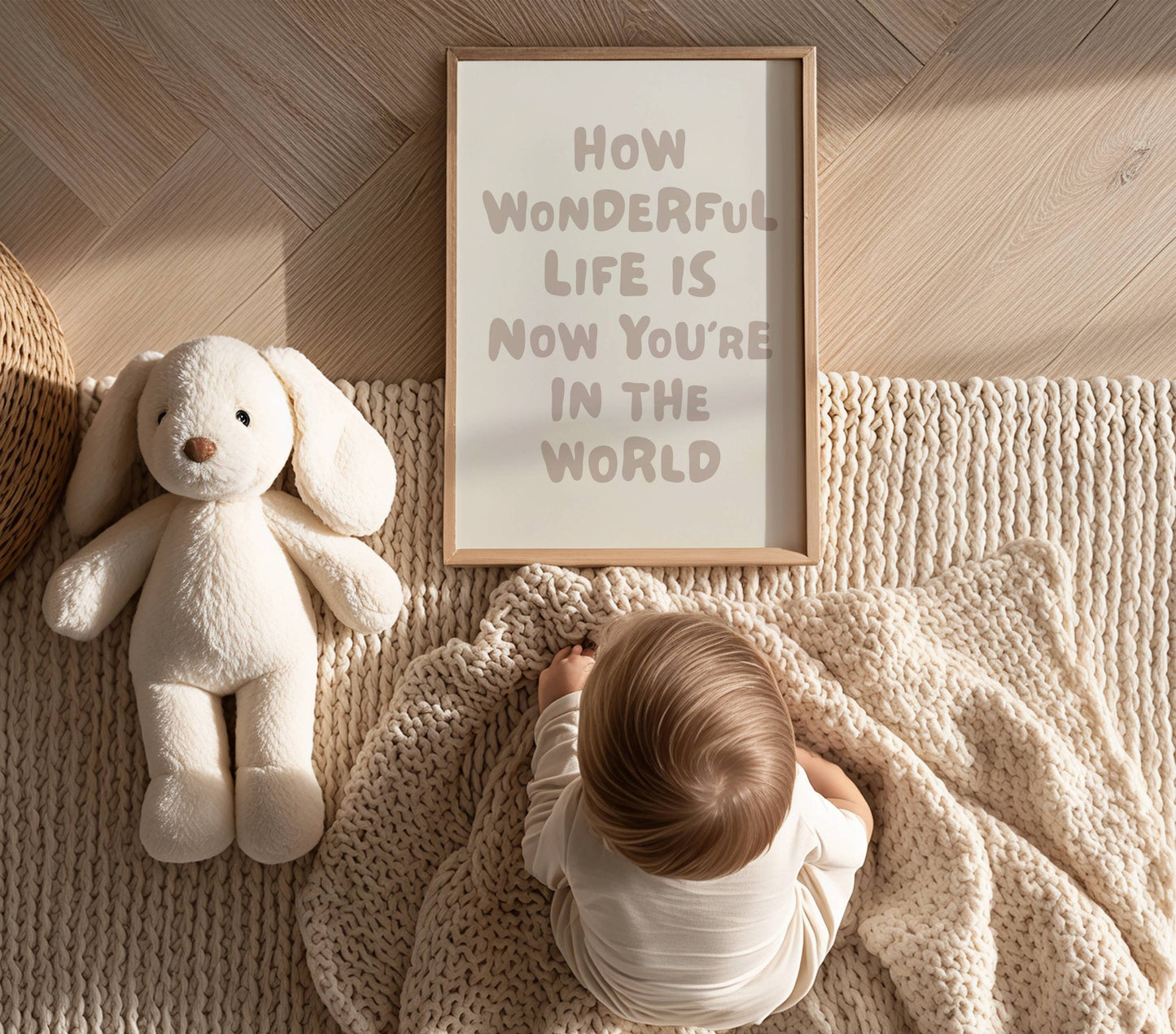 How Wonderful Life Is Nursery Quote Print | Digital Download