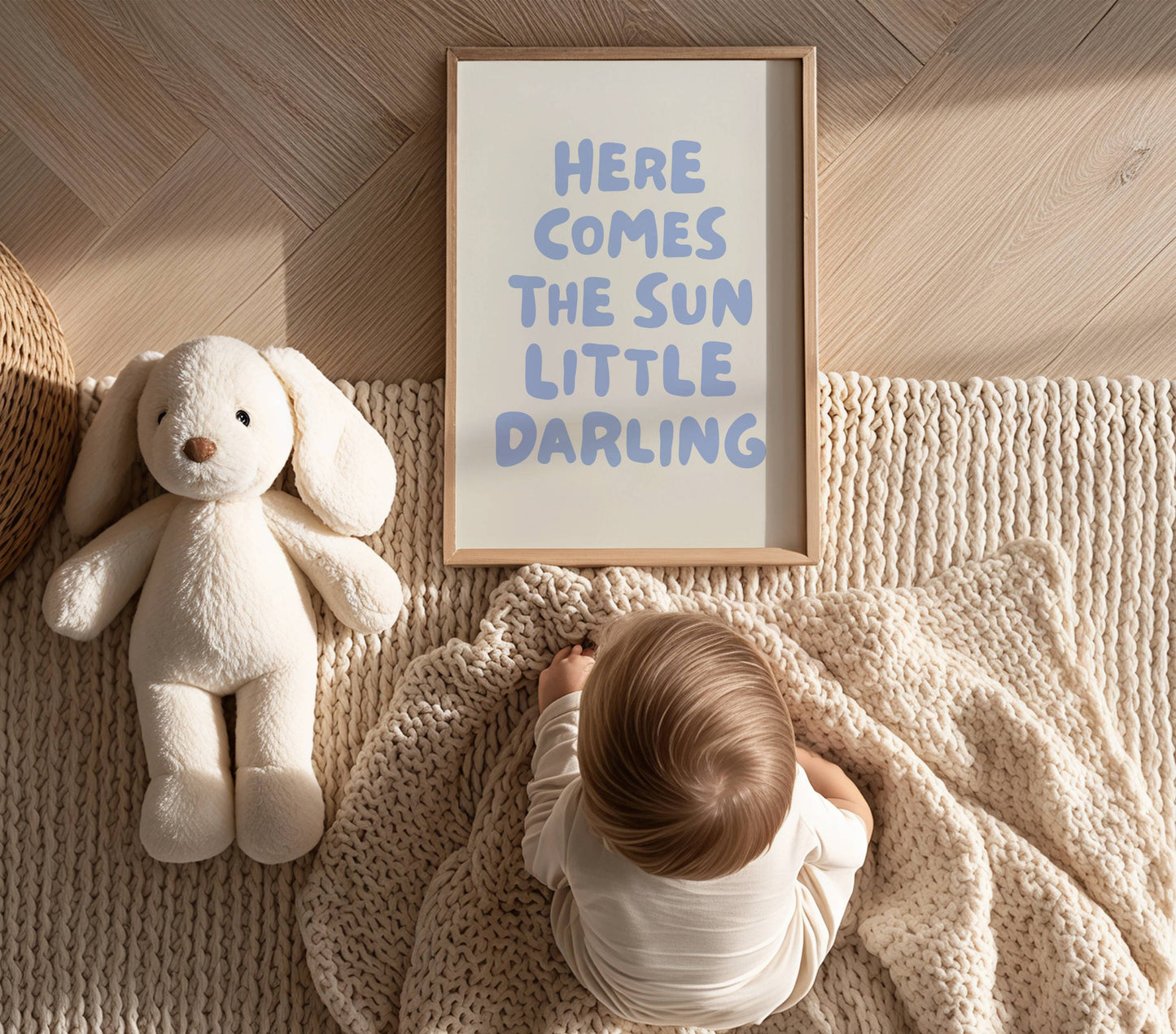 Here Comes the Sun Nursery Quote Print | Digital Download