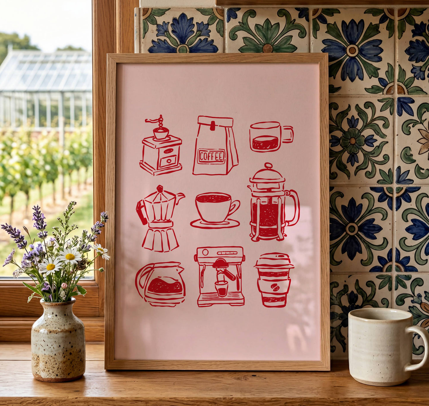 Coffee Bar Kitchen Print | Digital Download