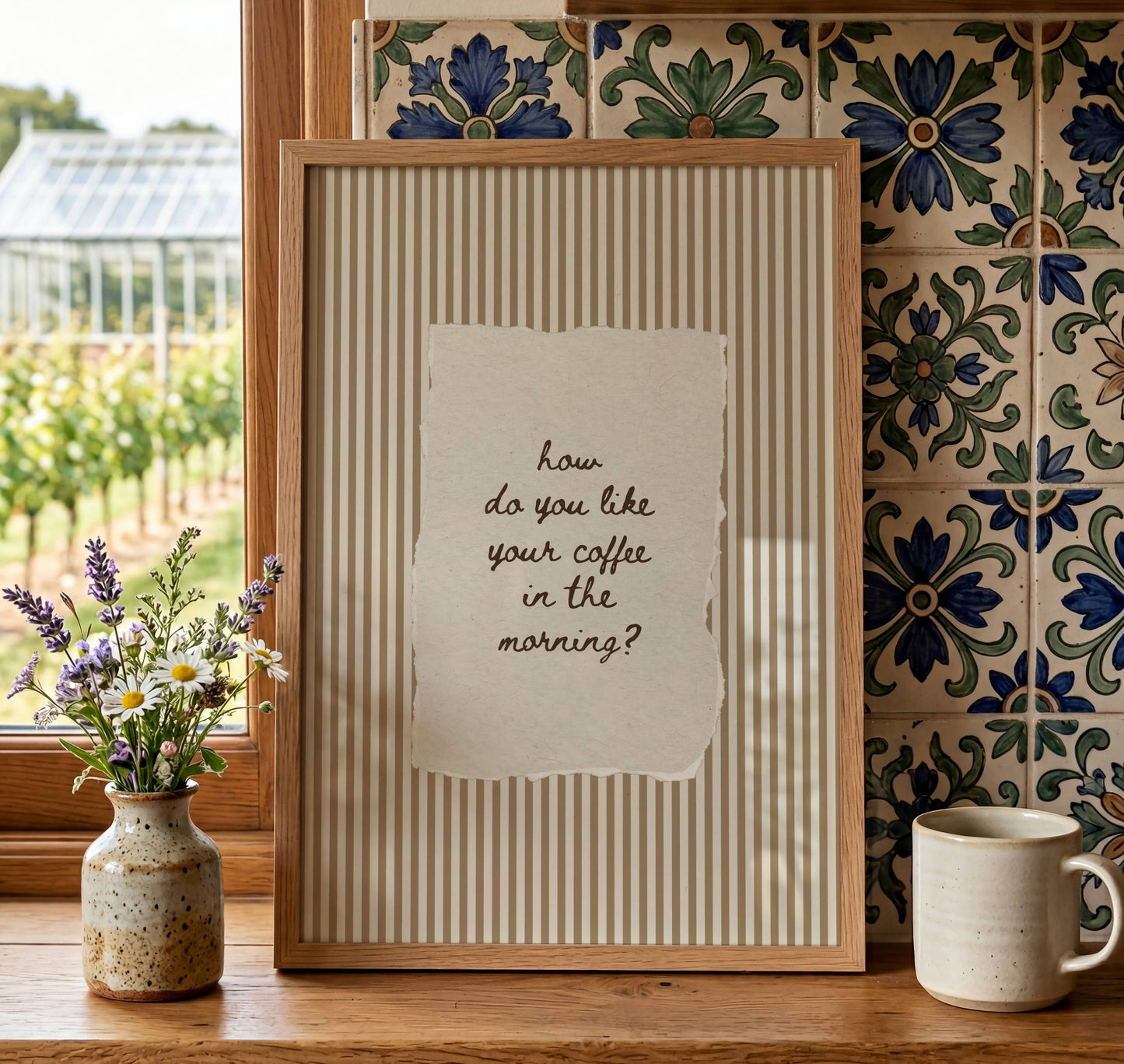 How Do You Like Your Coffee In The Morning Vintage Print | Digital Download