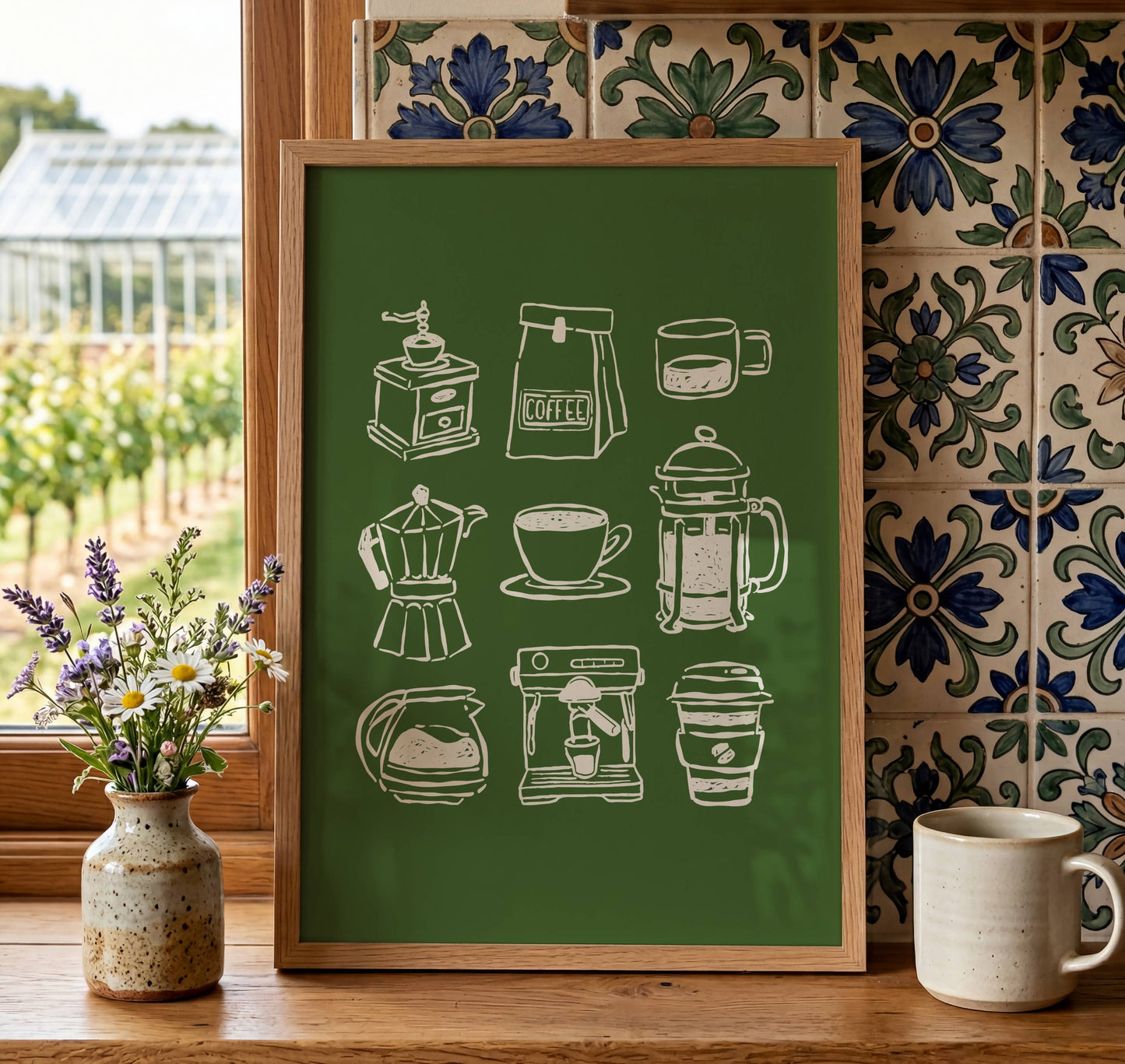 Coffee Bar Kitchen Print | Digital Download