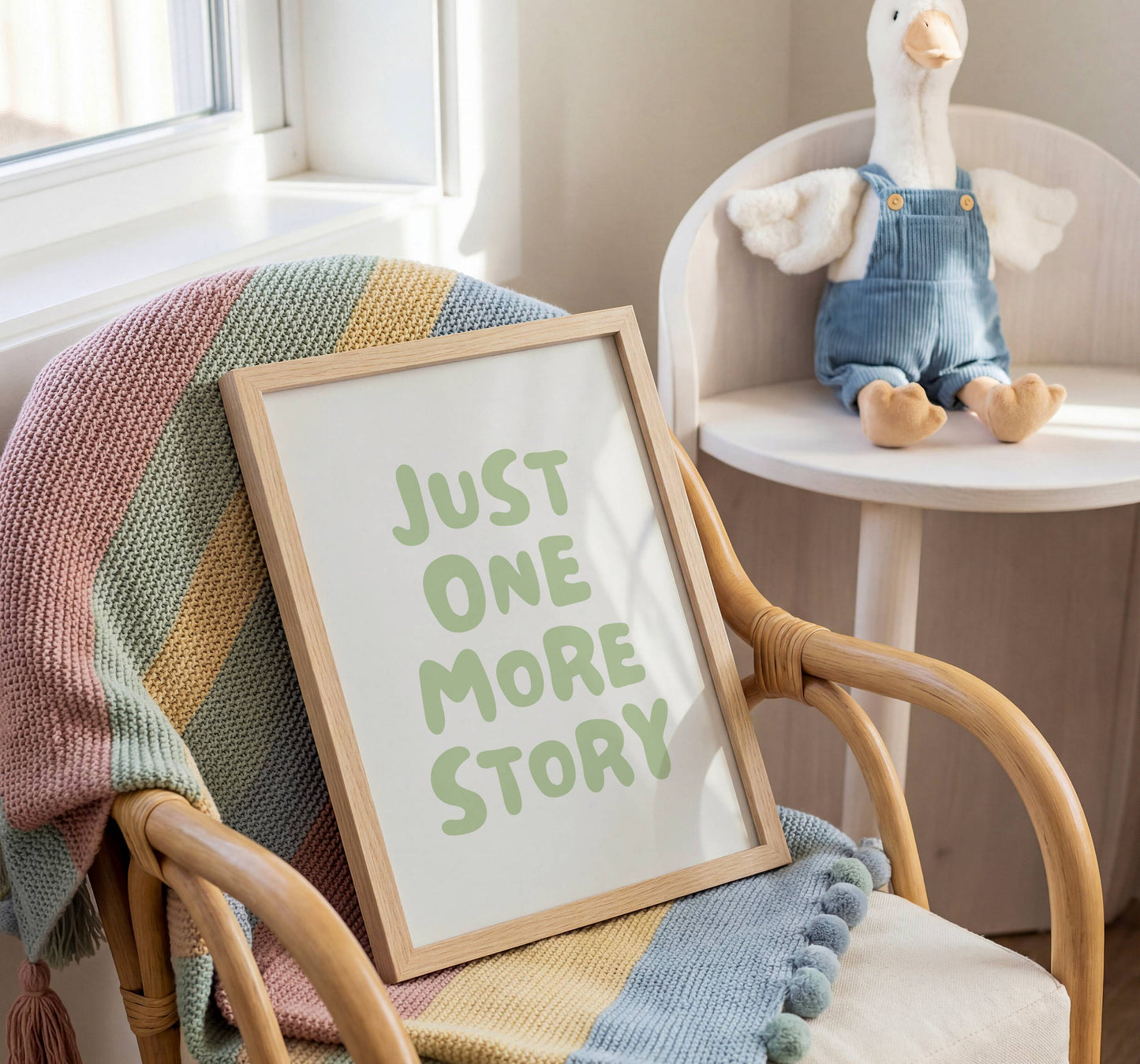 Just One More Story Reading Quote Print | Digital Download