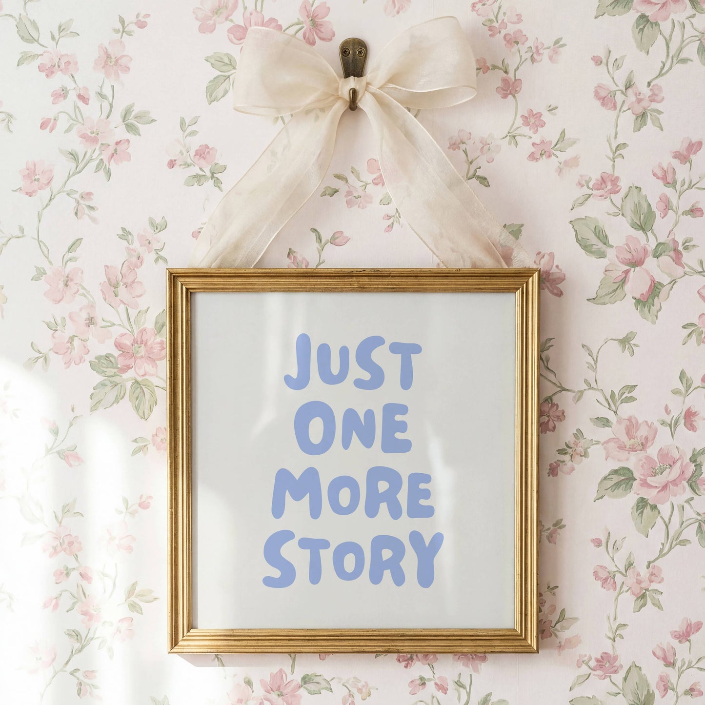 Just One More Story Reading Quote Print | Digital Download