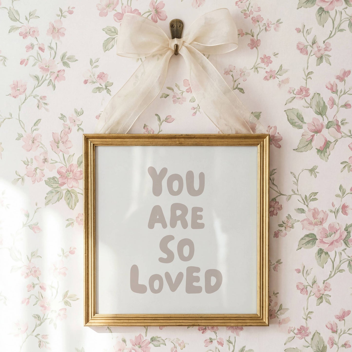 You Are So Loved Nursery Quote Print | Digital Download