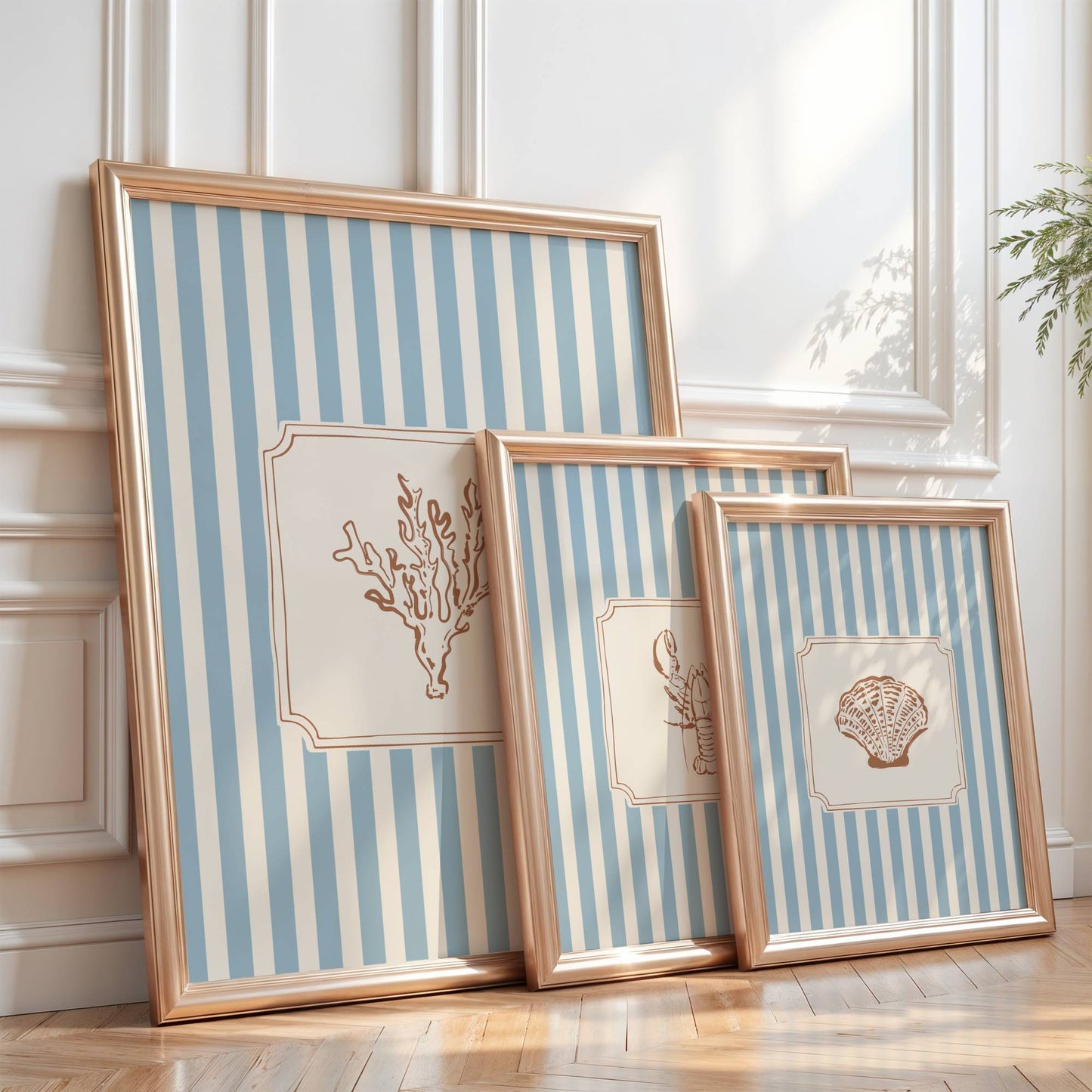 Coastal Art Set of 3 Prints | Digital Download