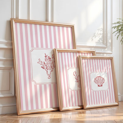 Coastal Art Set of 3 Prints | Digital Download