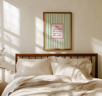 How Wonderful Life Is Print | Digital Download
