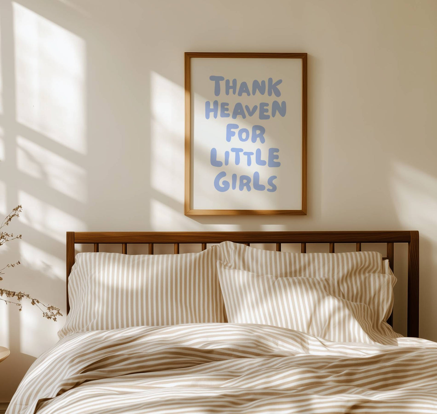 Thank Heaven For Little Girls Nursery Print | Digital Download