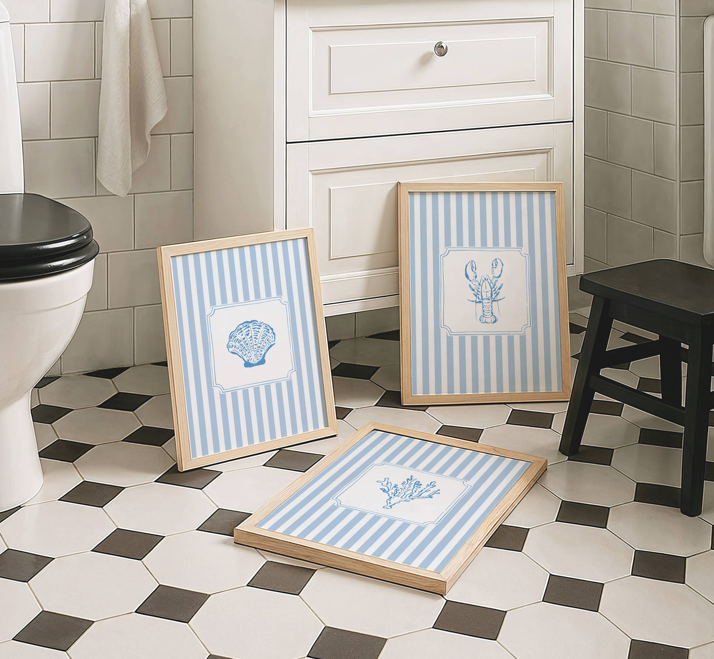 Coastal Art Set of 3 Prints | Digital Download