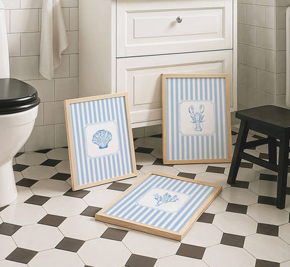 Coastal Art Set of 3 Prints | Digital Download