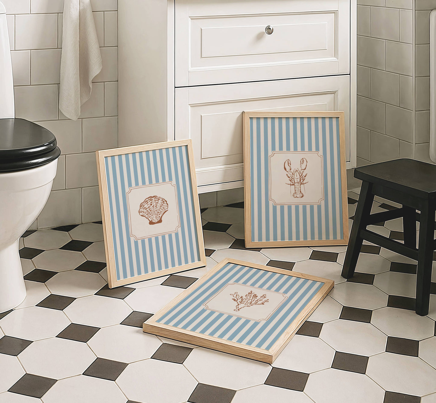 Coastal Art Set of 3 Prints | Digital Download