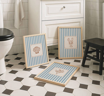 Coastal Art Set of 3 Prints | Digital Download