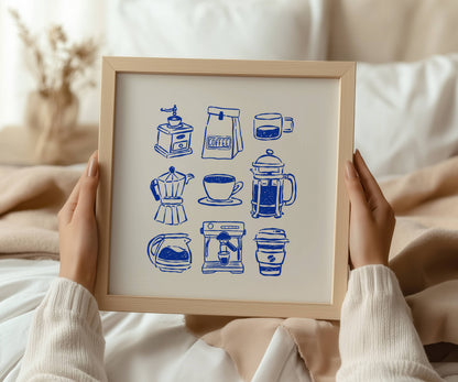 Coffee Bar Kitchen Print | Digital Download