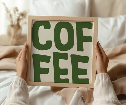 Coffee Typography Print | Digital Download
